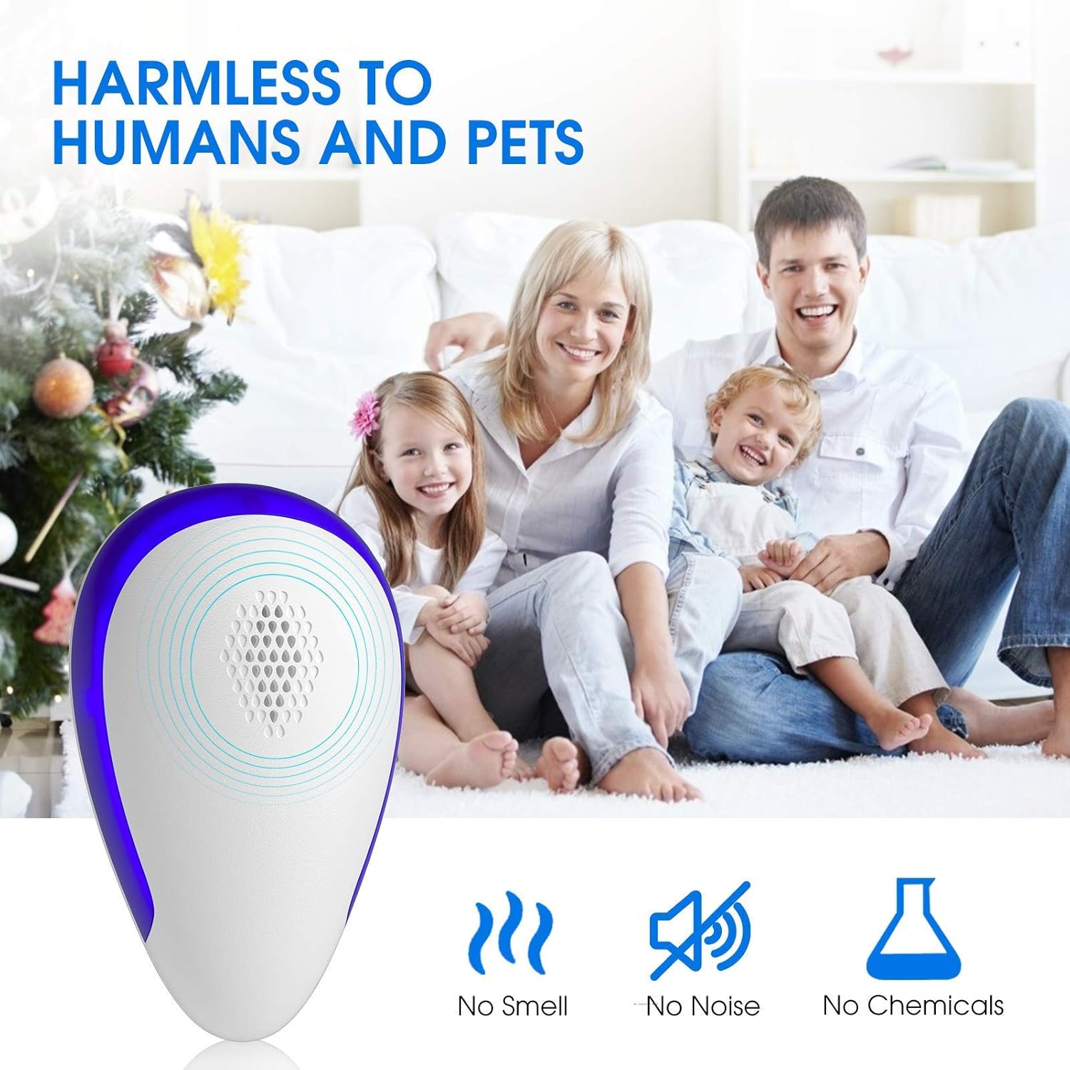 BOYON Ultrasonic Pest Repeller 6 Pack Indoor Plug in, Electronic and Ultrasound Pest Repellent - Insects, Mice, Spiders, Bed Bugs, Fleas, Pest Control Repellent for Home, Office, Warehouse, Hotel : Garden & Outdoor