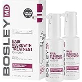 BosleyMD Minoxidil Spray, Extra Strength Thinning Treatment/Hairspray for Hair Loss and Hair Regrowth for Men and Women, Topical Solution, No Mess Sprayer, 2-Pack, 2-month Supply