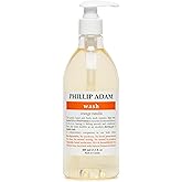 Phillip Adam Orange Vanilla Hand and Body Wash for All Skin Types - Nourishing and Moisturizing - Gentle and Sulfate Free - 13.5 Fl Oz