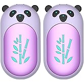 Hand Warmers Rechargeable 2 Pack, 6000mAh Electric Hand Warmer Reusable, 20Hrs Long Heating, Portable Pocket Heater Handwarmer for Women Men, Outdoor Camping, Hunting Gear