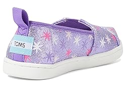 TOMS Girls Alpargata Loafer Flat, Wild Orchid Star