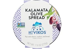 Mt. Vikos Kalamata Olive Spread 7.60 Ounces (Case of 6)