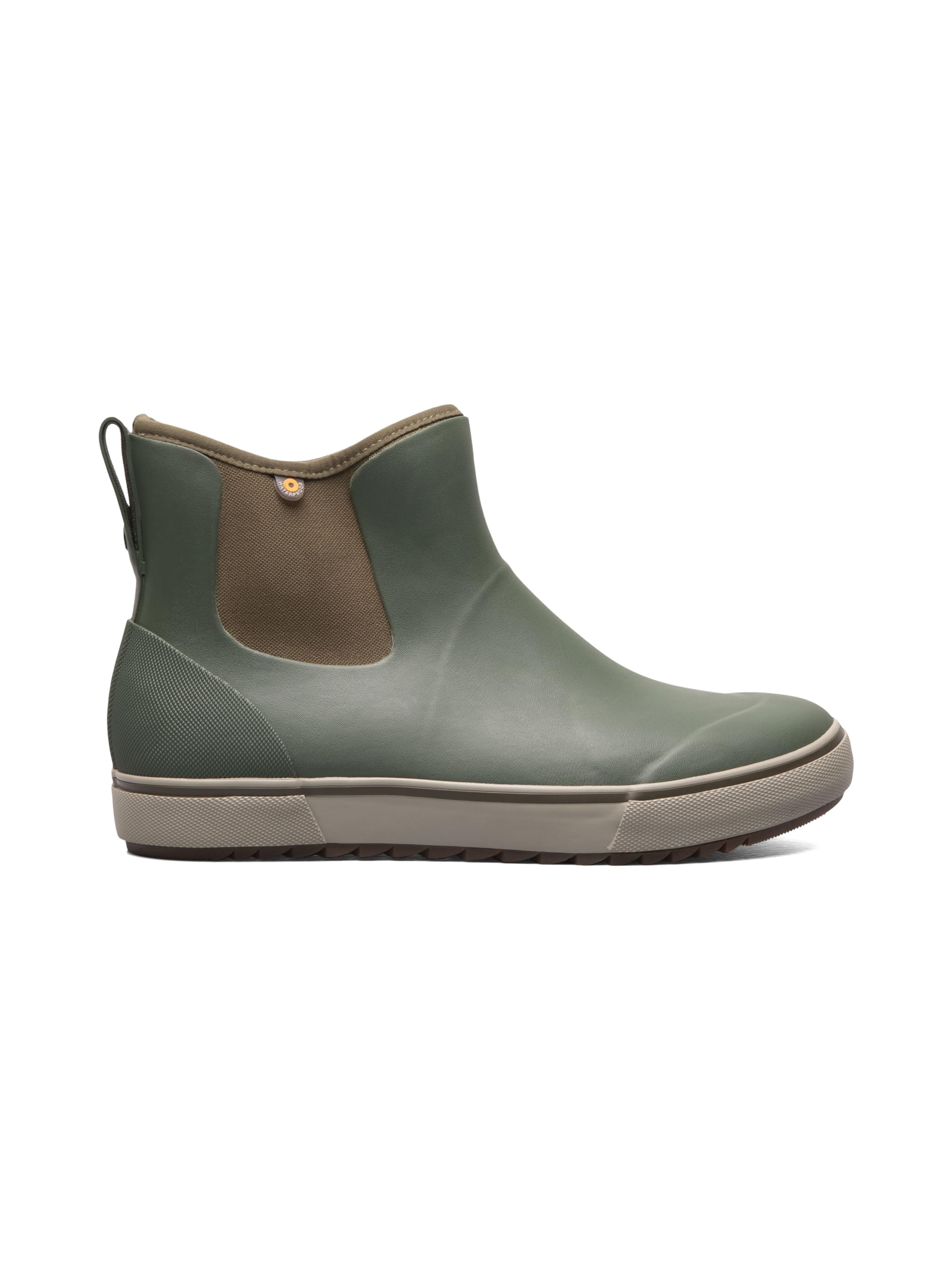 BOGS Footwear Kicker Rain Chelsea Neo Men’s Waterproof Rain Boots, Dark Green, 13 M