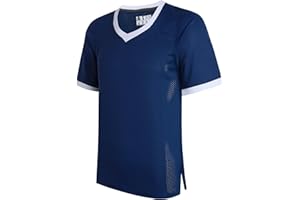 D DEHANER DEHANER Blank Football Jerseys for Men Unisex Workout Fitness Shirts Sports Uniform Casual Outfits