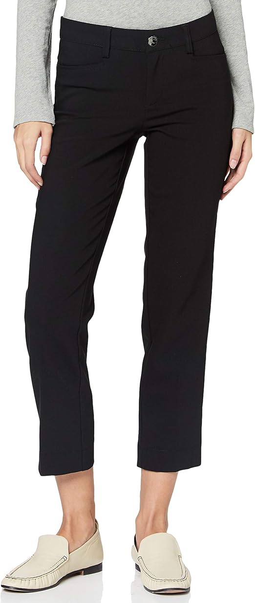 Street One Damen Velourshose - Straight Fit Mit High Waist