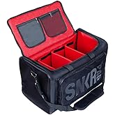 NNBDBVDHS Shoe Bags for Travel Sneaker Travel Bag Shoes Duffel Bags Waterproof Gym Sports Luggage Sneakerhead Bag for Men with 3 Adjustable Dividers fit 4 Pairs Heavy Duty Travel Accessories (red)