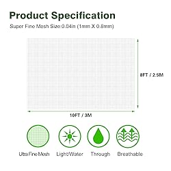 Garden Netting Ultra Fine 8x10Ft, Plant