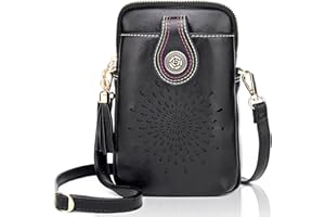 APHISON Mini Cell Phone Purse, Leather Small Crossbody Bags for Women, Lightweight Cute Purses