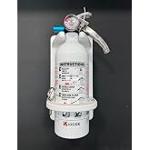Marine Fire Extinguisher Mount for Boats &ndash; Premium 1/2" King Starboard Quick-Release Bracket, 316 Stainless Hardware, Made in USA