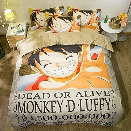 Ssin One Piece Duvet Cover One Piece Bedding Set One Piece Manga Duvet Cover Ruffy Luffy