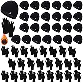 Tivi Tovo Winter Beanies Hat Gloves Bulk Set for Men Women Knit Snow Skull Cap Warm Touchscreen Gloves Warm Gift for Homeless