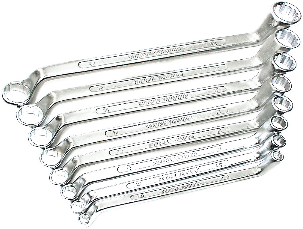 Brueder Mannesmann M 140-08 Ring Spanner Set 8 Piece