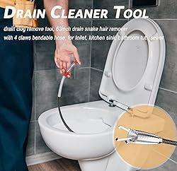 63 Inch Sink Drain Snake, Drain Clog Remove Tool