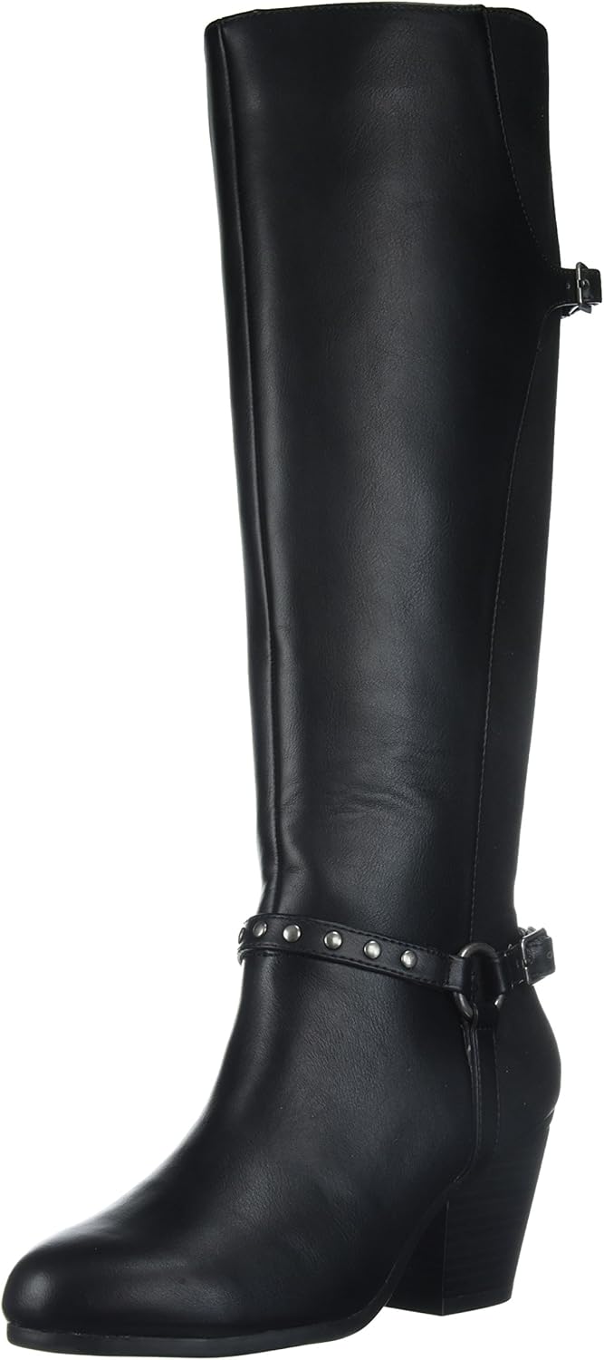 aerosoles black riding boots