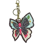 CHALA Garden Critter Collection Women's Decorative Key Fob/Coin Purse Accessory (New Butterfly)