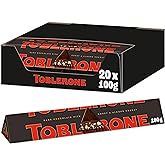 Toblerone Swiss Dark Chocolate with Honey and Almond Nougat, 3.52-Ounce Bar (Pack of 20)