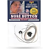 Bowmar Archery Nose Button Recurve Edition, Extremely Light Weight, Creates Consistent Anchor Point, Two Sizes Included