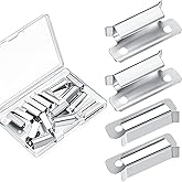 Hotop 16 Pcs 3D Bed Clips Clamp Stainless Steel Glass Bed Clips Compatible with Ender 3 Pro, Ender 3 V2, Ender 3S, Ender 5 Pr