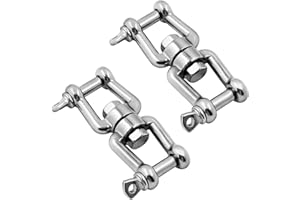 MEMUME Boat Anchor Swivel Shackle 1/4 inch 5/16 inch 3/8 inch 1/2 inch (4 Size) Jaw - Jaw Anchor China Swivel Connector 316 S