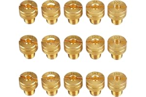 LONSDA 15PCS Carburetor Jet Kit Main Jet for Mikuni VM22 VM24 VM26 125CC 150CC 200CC 250CC Dirt Bike Pit Bike ATV 88 90 95 98 100 105 110 115 120 125 130 135 140 145 150