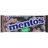 Mentos Drop I 3 Rolls of Licorice Flavored Chewy Dragees I 112g 3.9 ounce total