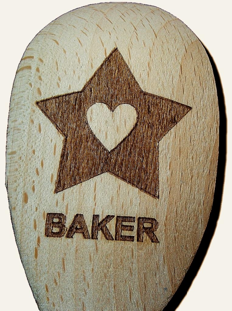 FastCraft BAKER SPOON BEECH WOOD BAKE OFF STAR PRIZE BAKING GIFT PRESENT