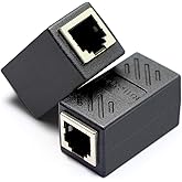 SinLoon RJ11 Coupler RJ11 Female to Female 6P6C Telephone Inline Coupler Straight Telephone Cable Extension Adapter for Landl