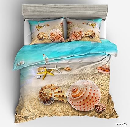Amazon Com Lelva Ocean Bedding Sets 3d Print Coastal Starfish