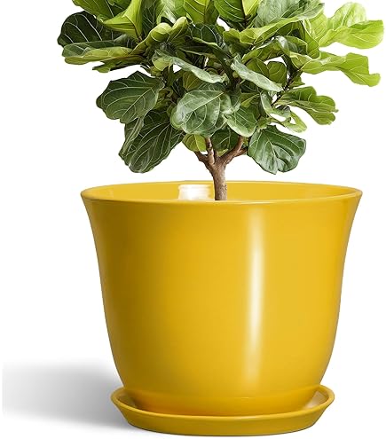 Amazon.com : Decbde Simple Flower Pot Chinese Style Yellow Flower