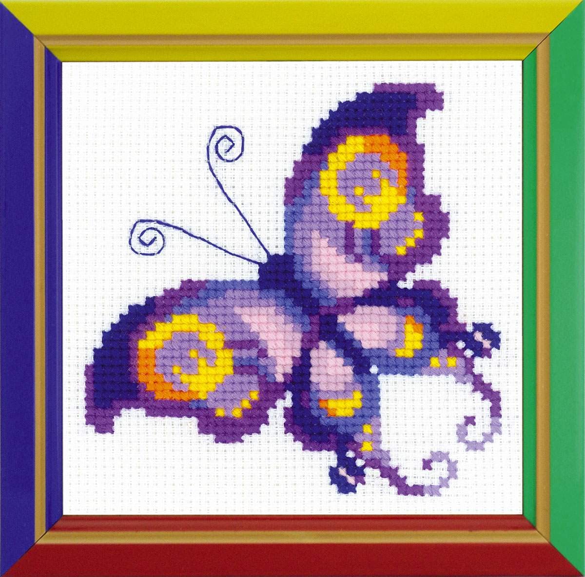 RIOLIS Cross Stitch Kit - HB-171 - Happy Bee Amethyst Butterfly