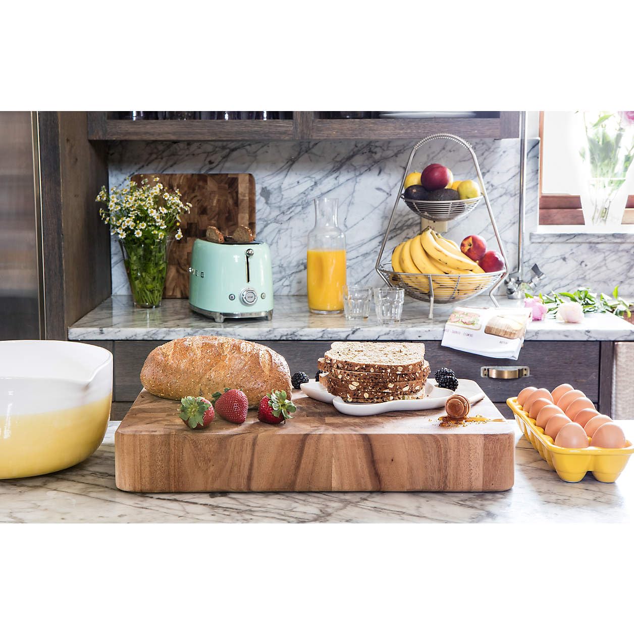 Ironwood Gourmet End Grain Union Stock Yard Professional Chopping Butcher Block, Brown, 14 x 20 x 2.75