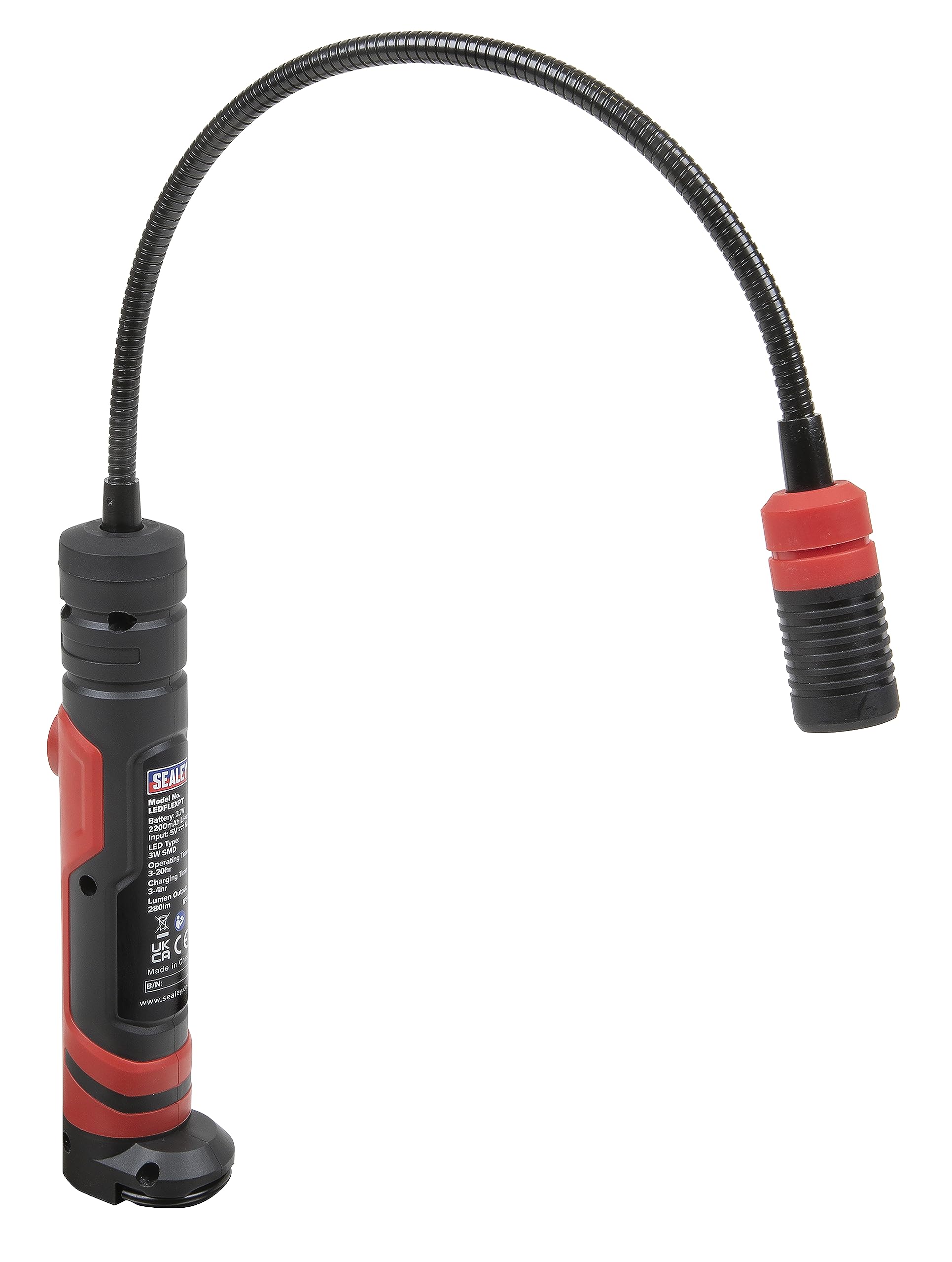 Sealey Rechargeable Light, Magnetic Flexi Pick-Up Tool, 3W SMD LED - LEDFLEXPT