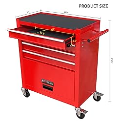 ChicFurnit 4 Drawer Rolling Tool Chest,Tool Storage