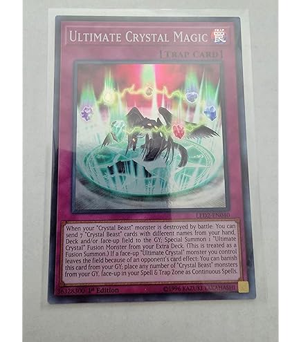 Amazon.com: Ultimate Crystal Magic - LED2-EN040 - Legendary Duelists:  Ancient Millennium - Super Rare
