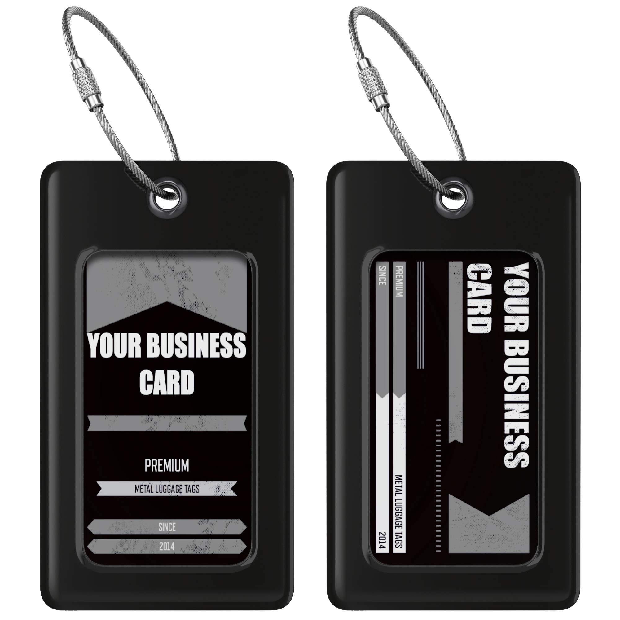 Luggage Tags TUFFTAAG for Business Cards, Flexible Suitcase Labels, Travel Gifts