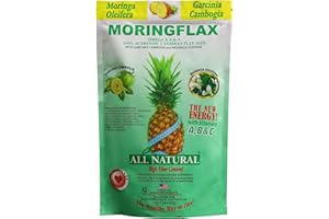 TOPNATUREPLUS Moringflax Canadian Flax Seed Formula 100 Natural with Garcinia Cambogia and Moringa Oleifera Bag, Tan,16 oz Powder - 2 Pack.