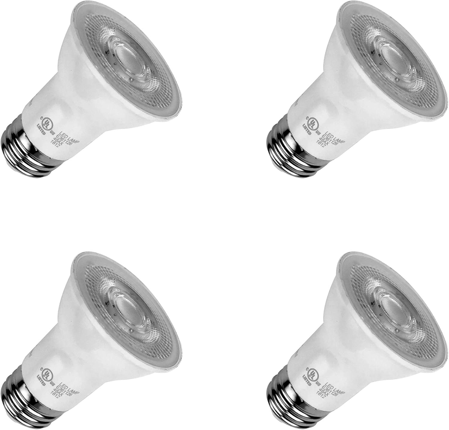Luminiz PAR16630D4P Quadcore LED Par16 Spotlight Bulb, 4 Pack, Warm White, LED Bulbs Amazon