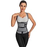 DDFS Corset Top Bodysuit Plus Size Black Shapewear Waist Trainer Corset Top