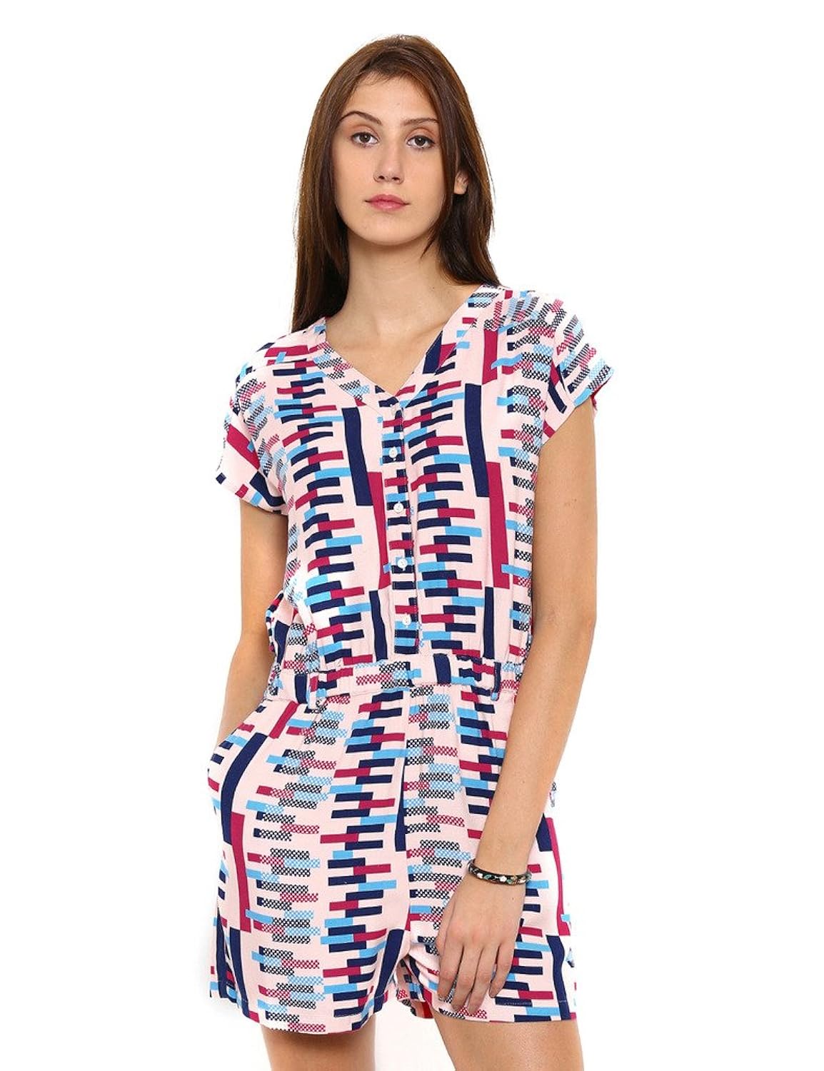 alibi beige viscose jumpsuit