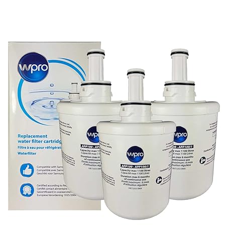 Wpro APP100/1 | Paquete de 3 - Filtro de agua interno para ...