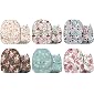 Mama Koala One Size Baby Washable Reusable Pocket Cloth Diapers, 6 Pack with 6 One Size Microfiber Inserts (Ballerina)