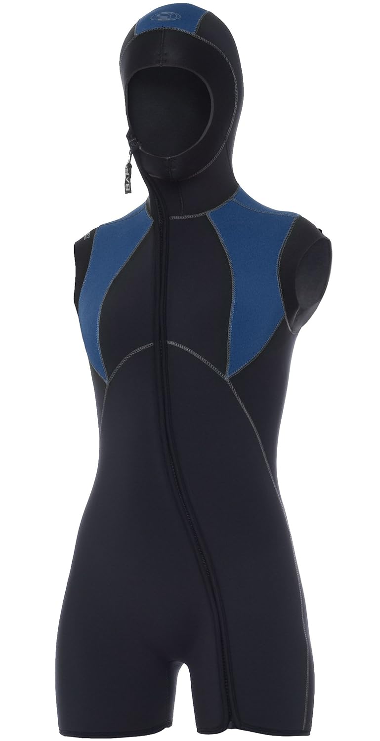 Bare 7mm Women's Elastek StepIn Hooded Vest Cold Water Wetsuit eBay
