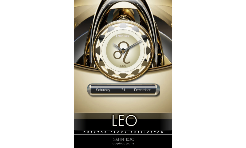Leo Beautiful Clock Widget Zodiac Theme for Android