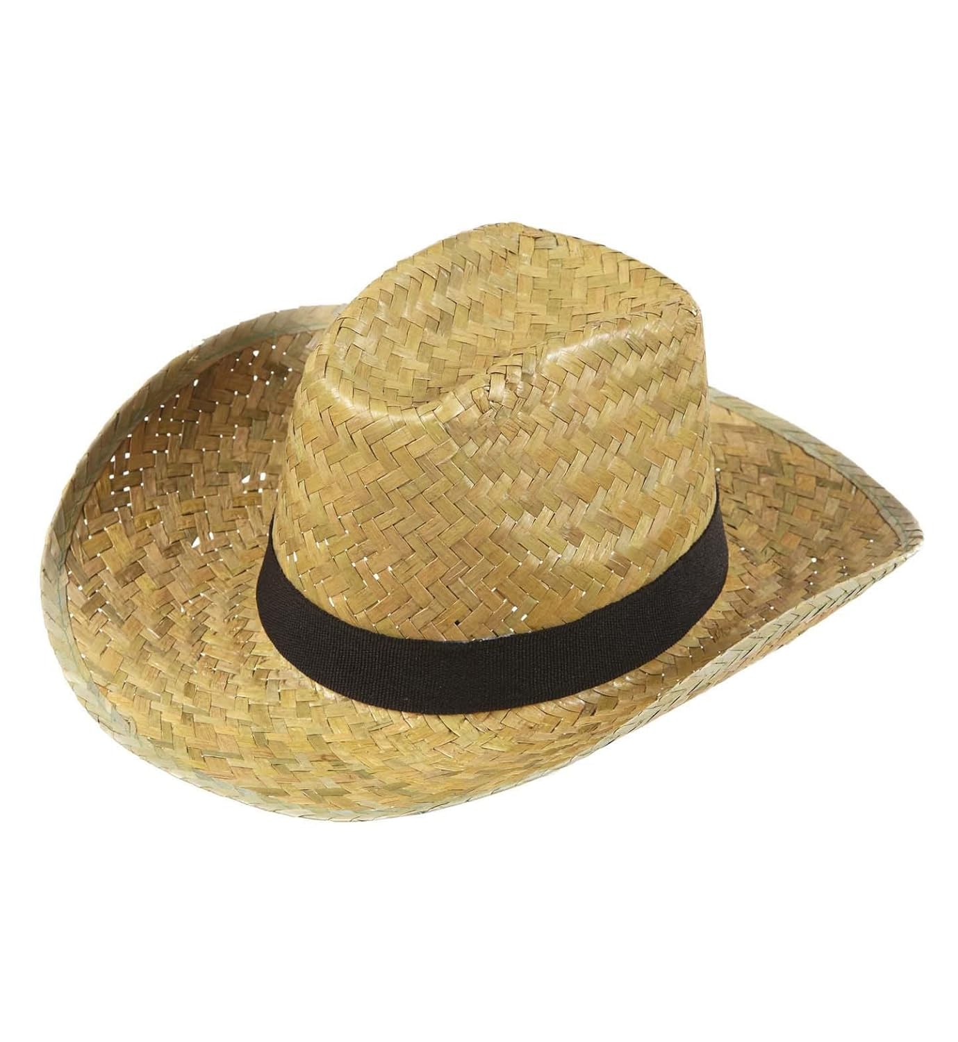 Texas Straw Wild West Cowboy Sheriff Hats Caps & Headwear for Fancy