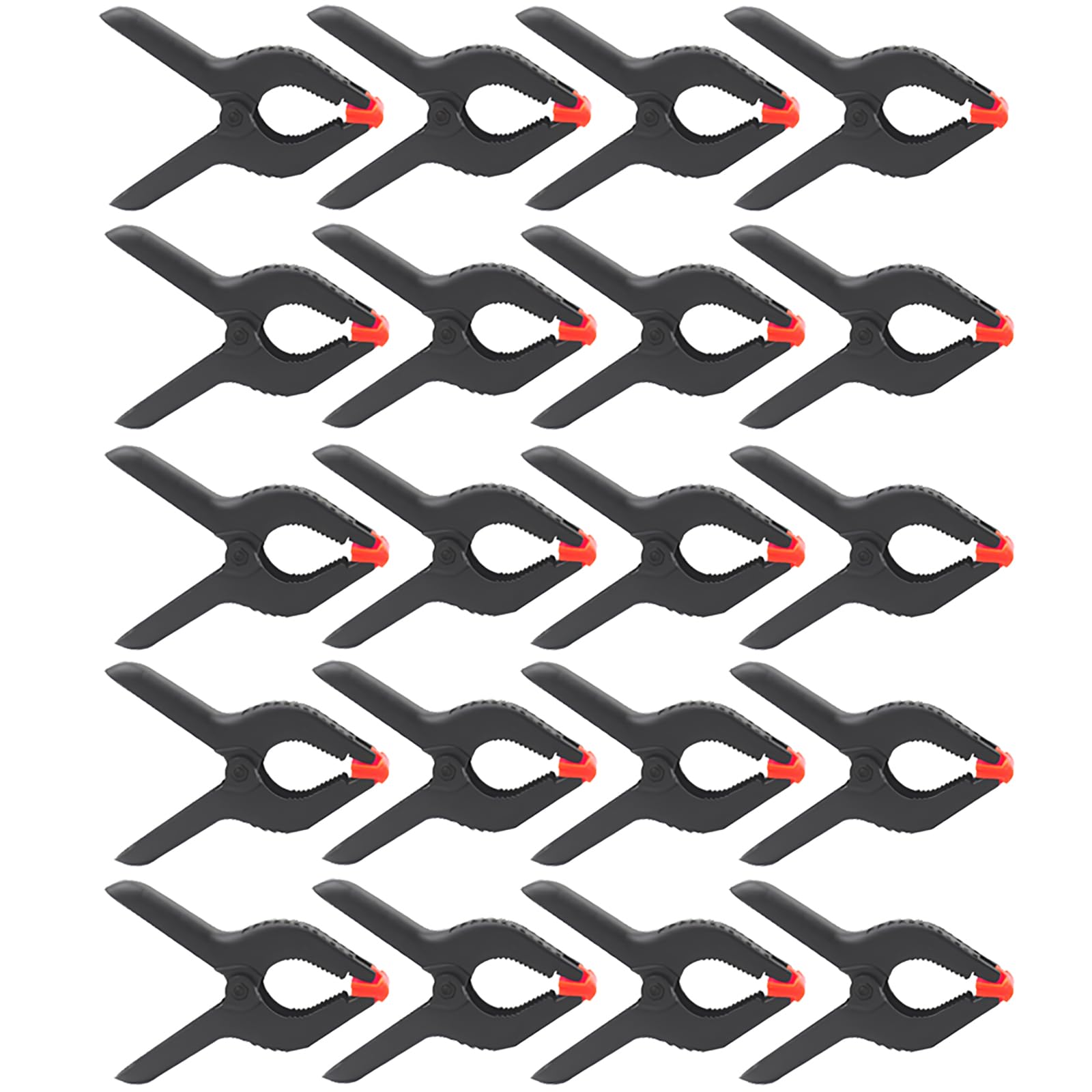 CESFONJER 20 x Small 2.5'' Strong Plastic Spring Clamps Market Stall Tarpaulin Cover Use Clips