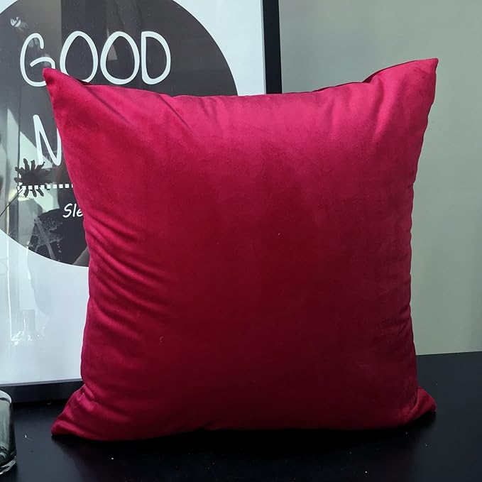 LANSA Microfiber Velvet Throw Pillow Covers Decorative