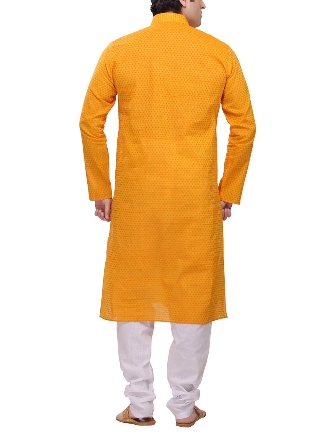 rg designers men's yellow kurta pyjama set