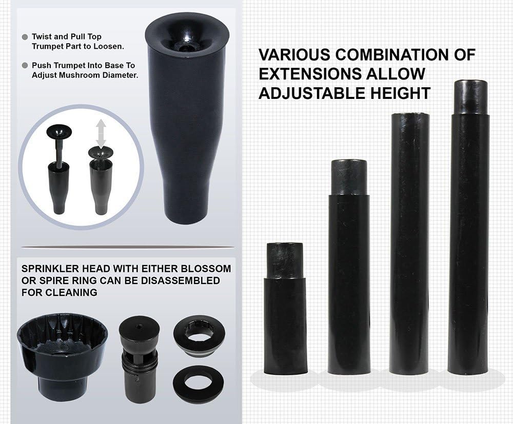 PonicsPumps Submersible Pump for Hydroponics, Aquaponics, Fountains, Ponds, Statuary, Aquariums & More. Comes with 1 Year Limited Warranty. (211 GPH : Fountain Kit) : Garden & Outdoor