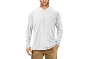 Roadbox UPF 50+ Fishing Shirts for Men Long Sleeve UV Sun Protection Hoodie with Mask/Non-Mask Outdoor Hiking Shirts