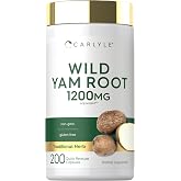 Carlyle Wild Yam Root Capsules | 200 Count | Traditional Herbal Extract | Non-GMO, Gluten Free